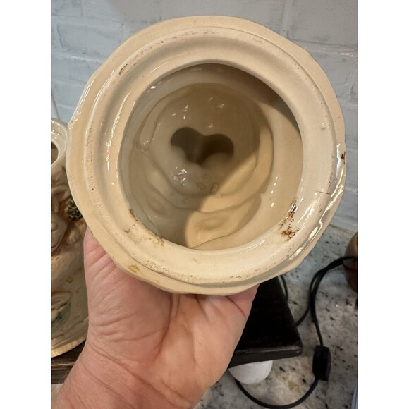 Vintage Rabbit Bunny & Baby Bunnies Cookie Jar Easter Spring Decor Kitchen MCM - Picture 7 of 11